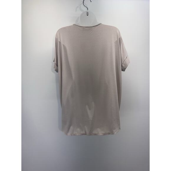 Double Zero Dolman Sleep Flowy Moth Gray Short Sleeve Blouse Women’s Size Small - Picture 3 of 8